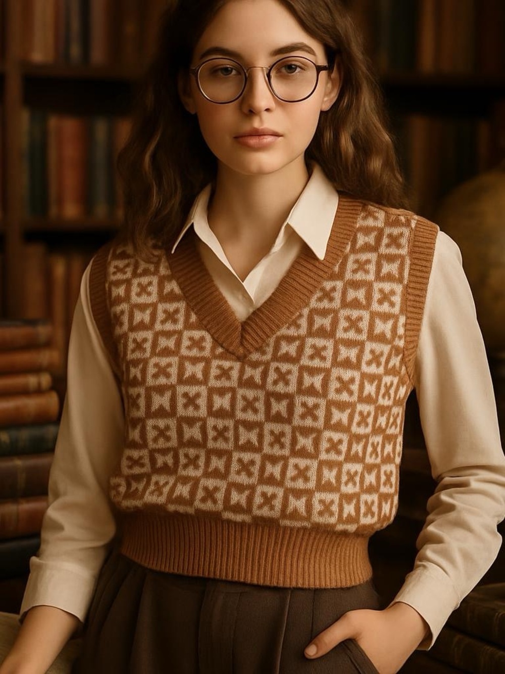 Freshman‎ 1996 sweater vest Y2K Vintage size M